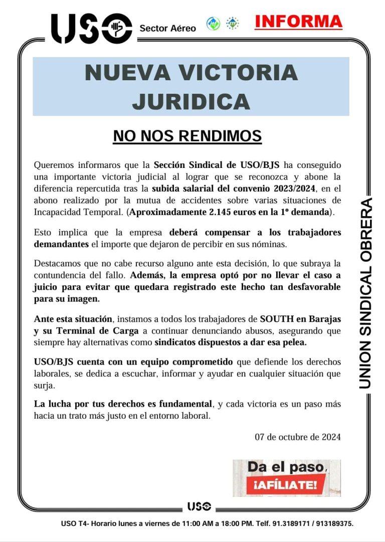 Abono subida salarial a trabajadores en baja laboral