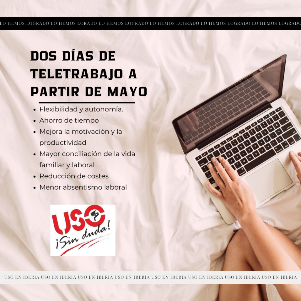 Iberia: ds días de Teletrabajo
