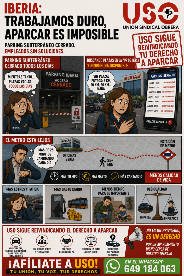 Aparcar en lberia no es un privilegio, es un derecho